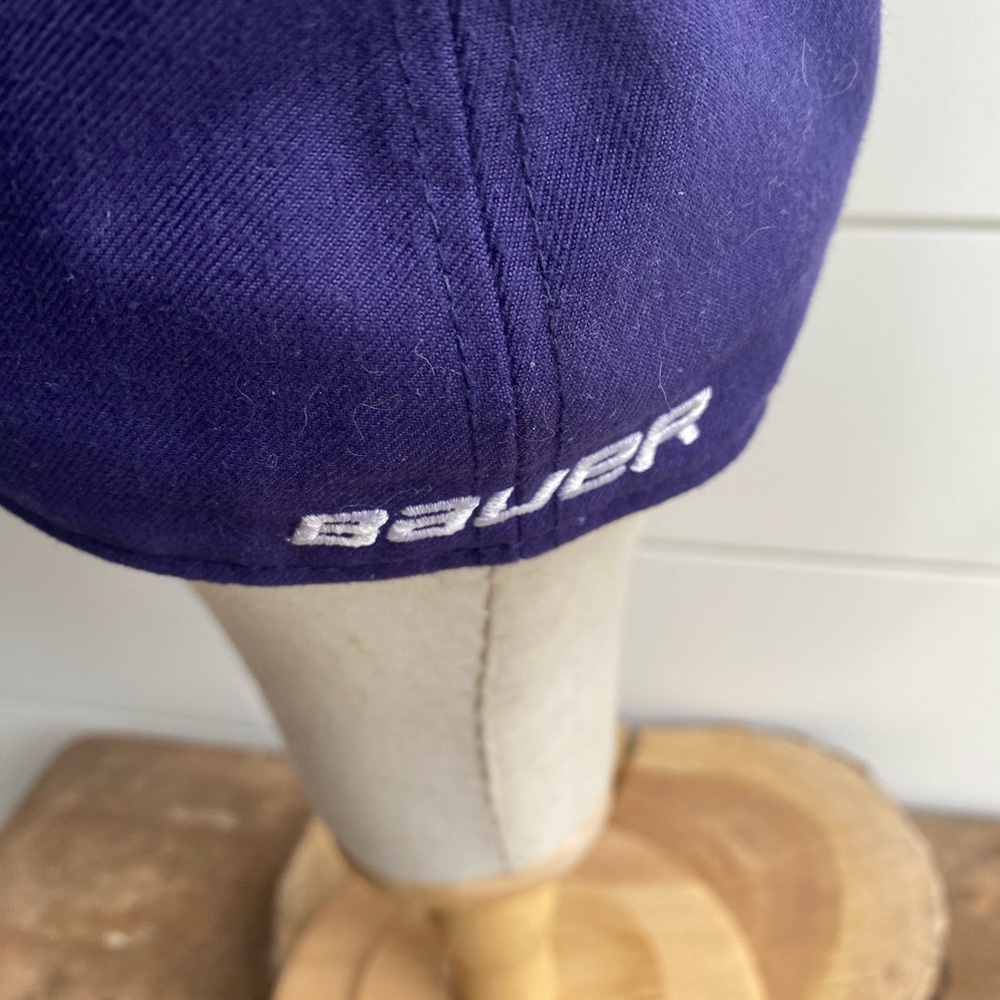 59Fifty Bauer Purple 6 Panel Vented Baseball Hat Cap Sport Outdoors Athletic - Picture 5 of 7